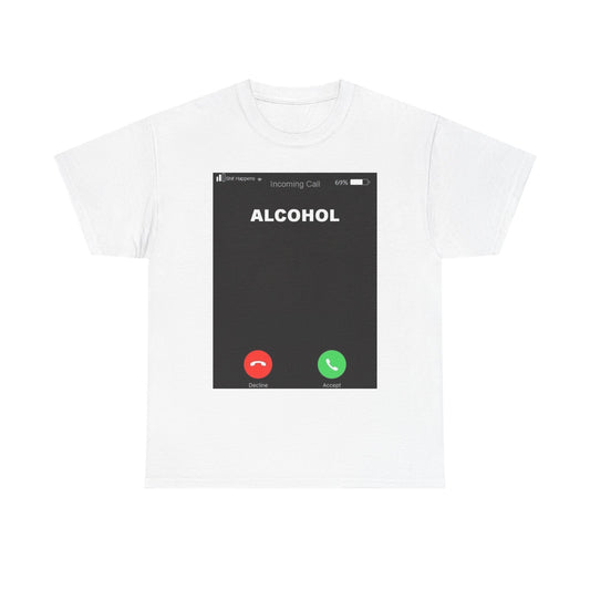 Alkoholi soittaa t-paita