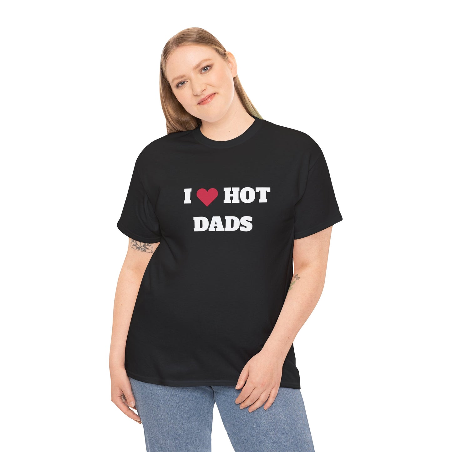 I love hot dads t-paita