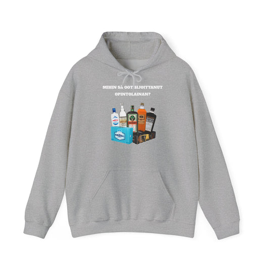 Mihin sä oot sijoittanut opintolainan huppari