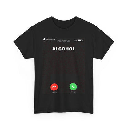 Alkoholi soittaa t-paita
