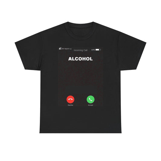Alkoholi soittaa t-paita