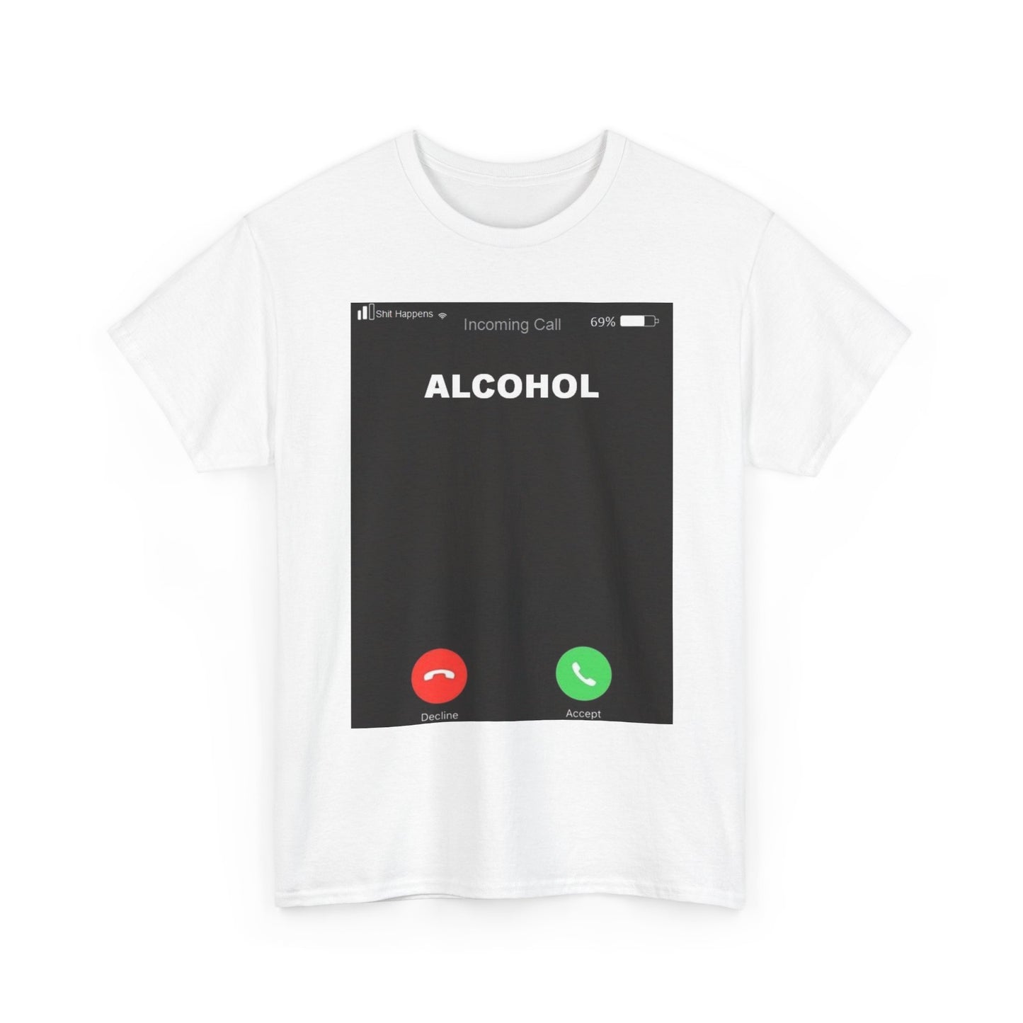 Alkoholi soittaa t-paita